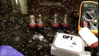 12 Volt Halogen  Incandescent vs LED and HID amp draw [upl. by Nnail]