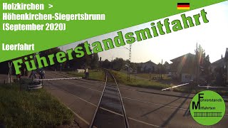 Deutschland Führerstandsmitfahrt 2020  SBahn München  Holzkirchen  HöhenkirchenSiegertsbrunn [upl. by Purdum]