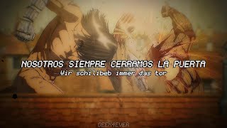 ətˈæk 0N tάɪtn WMId  Shingeki No Kyojin The Final Season  Sub EspañolAlemán AMW [upl. by Manvel266]