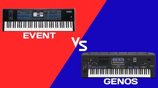 Ketron Event VS Yamaha Genos Specifications amp Features Comparison [upl. by Airak579]