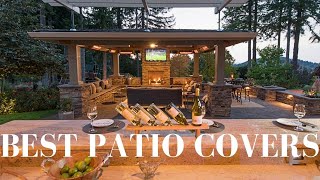 Best Patio Covers Top 10 Ideas [upl. by Ahsiekim]