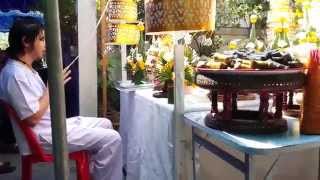 Arjan Pi Bangkating  Sak Yant Wai Kru Ceremony Chiang Mai 2015 [upl. by Ayekin]