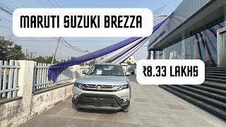 New Maruti Suzuki Brezza Base Model Lxi 2024  Detailed  ₹833 lakhs [upl. by Radferd]