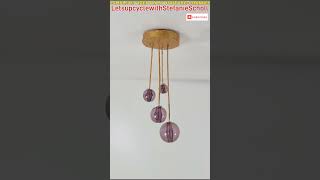 Mini Hängelampen und Deckenventilator basteln  DIY create hanging lamps and ceiling fan [upl. by Euqinot236]