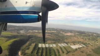 Scenic onboard Approach and Landing into Margate South Africa  CemAir Dash 8100 [upl. by Winer]