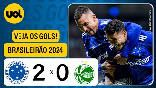 CRUZEIRO 2 X 0 JUVENTUDE  CAMPEONATO BRASILEIRO 2024 VEJA OS GOLS [upl. by Enilaf]