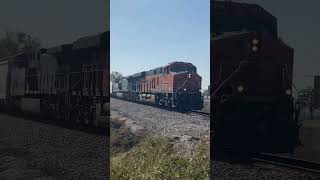 Bnsf manifest going by rockview with KCS Grey ghost 4567 [upl. by Regnig]