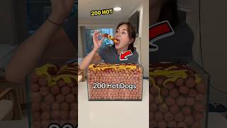 200 Hot Dogs Eaten for Viral Fame 🌭🔥shorts [upl. by Ennyroc]