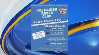 Tri Parish Rodeo Club gathers this weekend at the Rice Arena in Crowley [upl. by Aramad578]