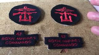 Royal Marines Combined Operations patches [upl. by Yelsnya]