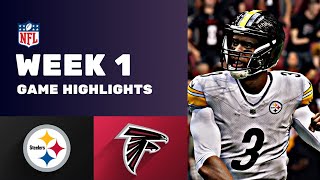 Steelers vs Falcons Week 1 NFL Game Highlights Russell Wilson Kirk Cousins [upl. by Eriam]