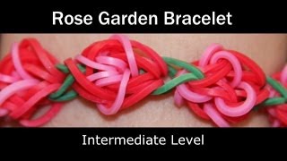 Rainbow Loom® Rose Garden Bracelet [upl. by Gustin]