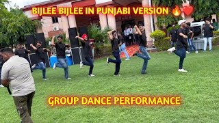 Bijlee Bijlee In Bhangra 🔥  Group Dance  Harrdy Sandhu  palak Tiwari  ArpitOfficial67 [upl. by Attelliw607]