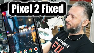 Pixel 2 Phone Fixed  Pixelated No Image after screen replacement [upl. by Orella]