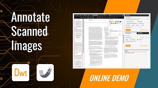 Annotating Scanned Images with Dynamsofts SDKs [upl. by Zippel]