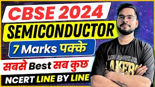 CBSE 2024 PHYSICS  Complete Semiconductor in one shot  Class 12 Physics  Sachin sir [upl. by Aennaej]