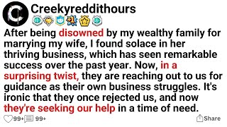 After being disowned by my wealthy family for marrying my wife I found solace in her thriving [upl. by Taryne]