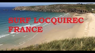 Surf LOCQUIREC côte Nord du Finistère Bretagne Drone [upl. by Jacobsen]