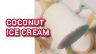 HOW TO MAKE ICE CREAM  HOW TO MAKE COCONUT ICE CREAM  ABELE WALLS [upl. by Ennylcaj]