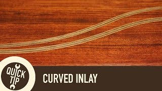 How To Make Curved Inlay [upl. by Irpac271]