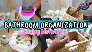 BATHROOM ORGANIZATION INSTANT CLEANING MOTIVATION MOTIVATION TO DECLUTTER [upl. by Berkin340]