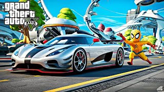 GTA 5 SPIDERMAN and the Koenigsegg Jesko [upl. by Raff650]