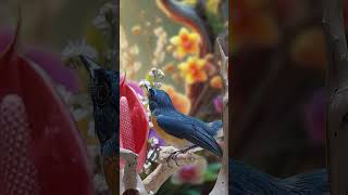 Tickells blue flycatcher Singing E33 birdsinging flycatchers tledekangunung [upl. by Chader991]