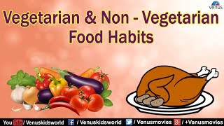 Vegetarian amp Non  Vegetarian Food Habits [upl. by Nosniv]