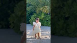 Bipasha Basus LITTLE Fairy Devi Celebrates Birthday On A BEACH 🥹 shorts baby bollywood [upl. by Latton]