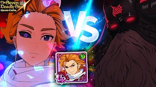 IMPRESSIVE CHAOS ARTHUR VS PURGATORY DEMON KING BATTLE  Seven Deadly Sins Grand Cross [upl. by Neyugn146]