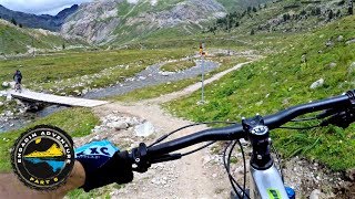 LOCAL FLAVOR  Mountain Biking Bernina to Pontresina Switzerland [upl. by Refinnaej]