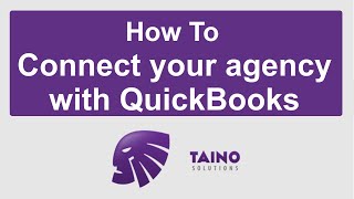 Taino Solutions  How To  Integrate with your QuickBooks account [upl. by Kerwin20]