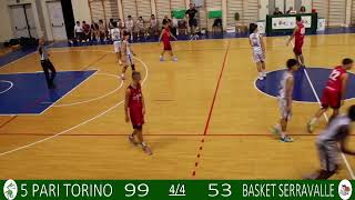 5 PARI TORINO  BASKET SERRAVALLE  UNDER 19 GOLD  21102024 [upl. by Attegroeg]