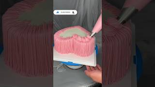 heart cake cake cakedecorating cakedesign birthdaycake cakedecoration youtube [upl. by Ttimme]