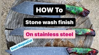 HOW To acid etch and stone wash stainless steel [upl. by Harp]