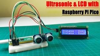 How to use an Ultrasonic Sensor with Raspberry PI Pico board [upl. by Kcirdnekel]