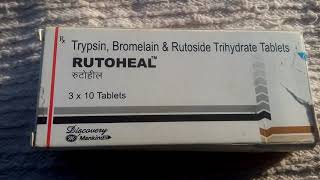 RUTOHEAL tablet RxTrypsin  Bromelain amp trihydrate use amp side effect [upl. by Asirret]