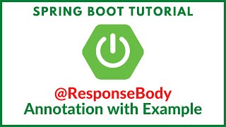 Spring boot tutorial  ResponseBody annotation with example [upl. by Yriek]