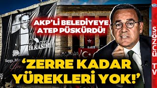 DELİKANLI OLUN Deniz Zeyrek AKPli Belediyenin Yaptığı Atatürk Posterine Ateş Püskürdü [upl. by Kylen]