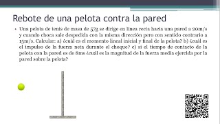 CANTIDAD DE MOVIMIENTO e IMPULSO REBOTE DE UNA PELOTA FISICA cómo calcular el impulso de una fuerza [upl. by Hgielrebma138]