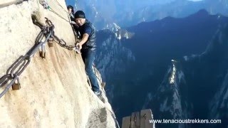 Plank Walk of Hua Shan  How To Guide from Xian China [upl. by Lonnard]