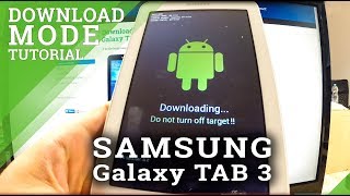 How to enter Download Mode SAMSUNG Galaxy Tab 3  hardresetinfo [upl. by Rici934]