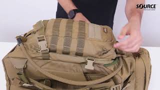 Hydration Pouch zipon to 40L SOURCE Tactical Pack [upl. by Jr]