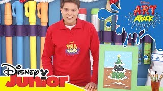 Art Attack Bastelclip 20  Bilder mit Schnee  Disney Junior [upl. by Dugald]