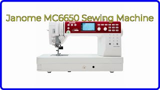 REVIEW 2024 Janome MC6650 Sewing Machine ESSENTIAL details [upl. by Amaras]