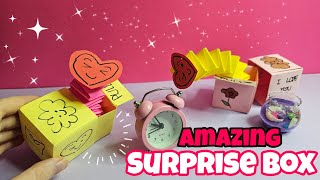 Amazing pop up box  How to make origami amazing pop up box  surprise box [upl. by Cilegna]