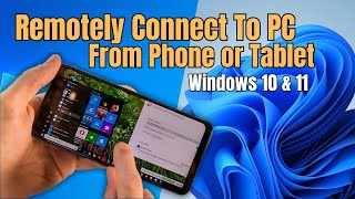 How Remote Connect to You Windows PC from Smart Phone or Tablet [upl. by Andrien91]