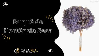 Buquê de Hortênsia Seca  Roxo Claro 120155 [upl. by Earased691]