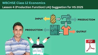 12 Economics Lesson4 Production Function LAQ Suggestion for HS 2025  wbchse  MM Sir [upl. by Yekcor908]