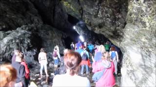 Merlins Cave Tintagel Cornwall [upl. by Ehtyaf]